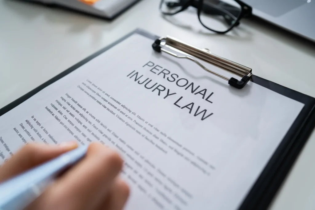 A person filing personal injury claims