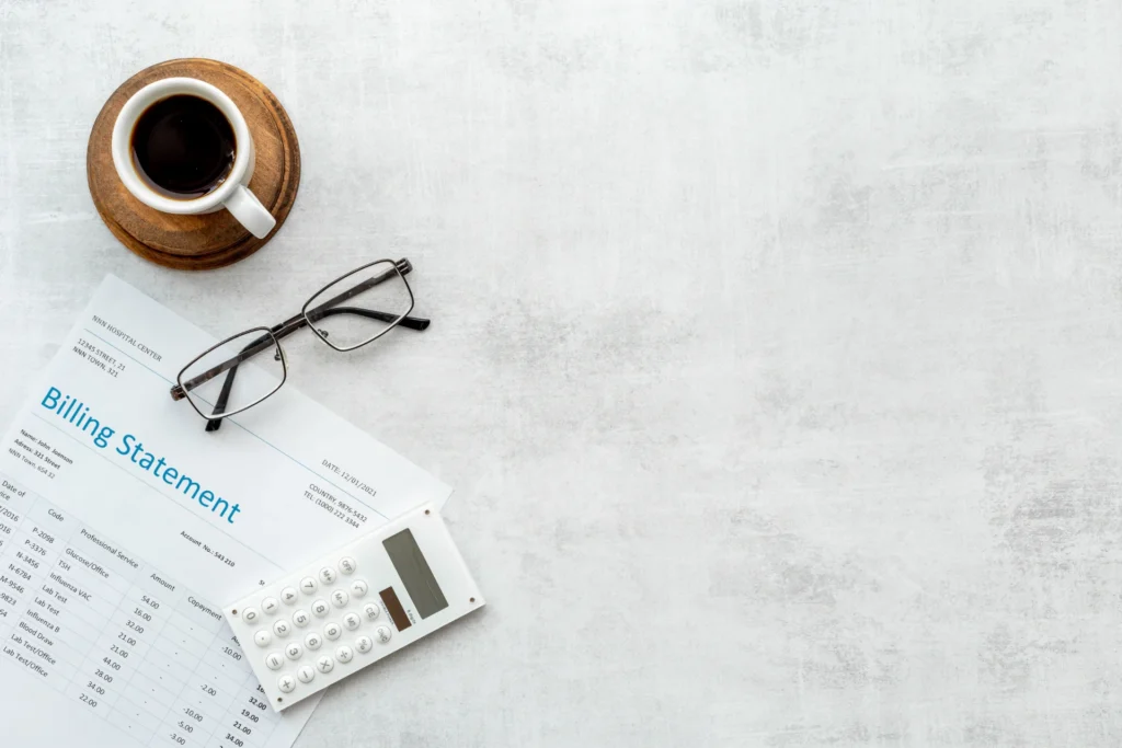 Pip vs medical payments documents on plain background