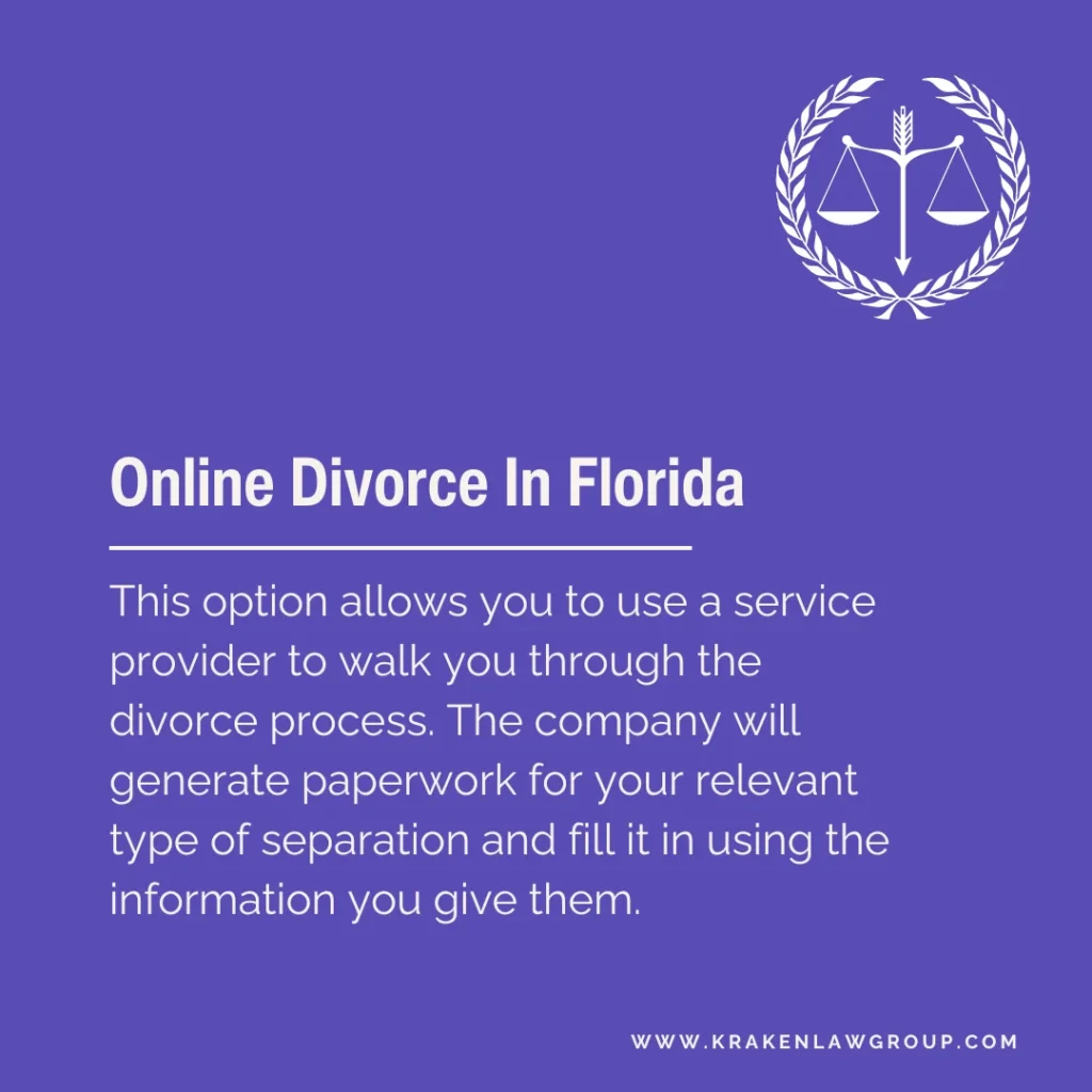 An answer post explaining what is online divorce in Florida