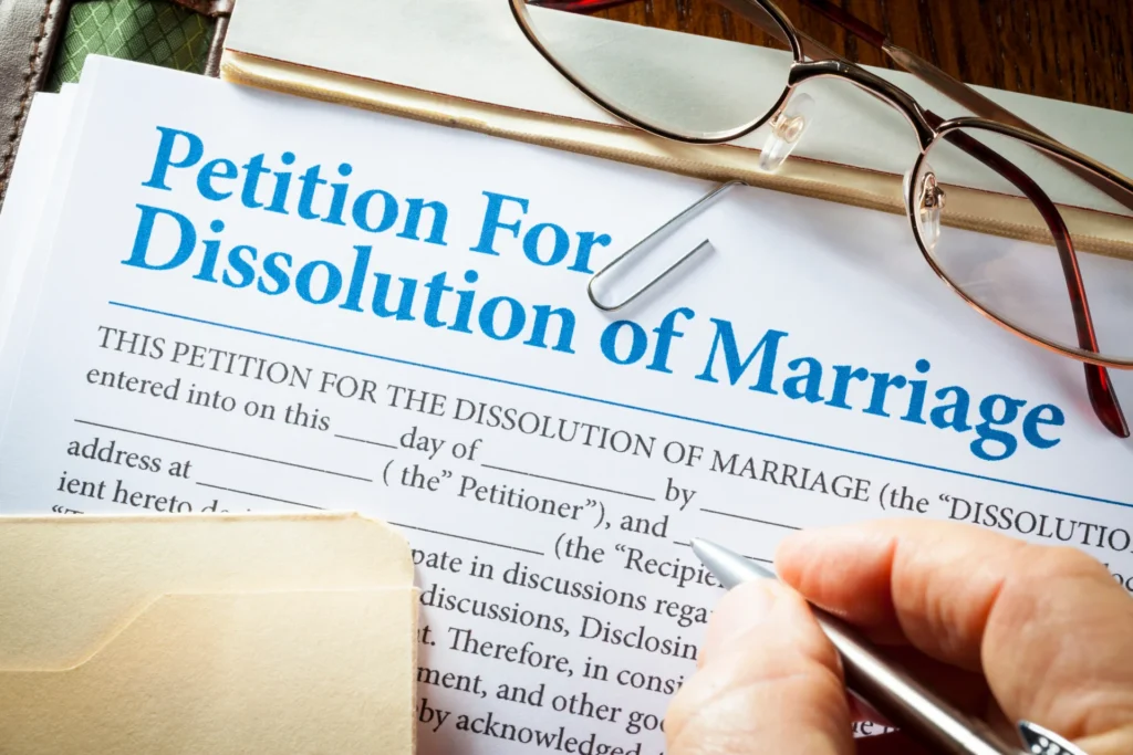 Petition document for divorce in Florida