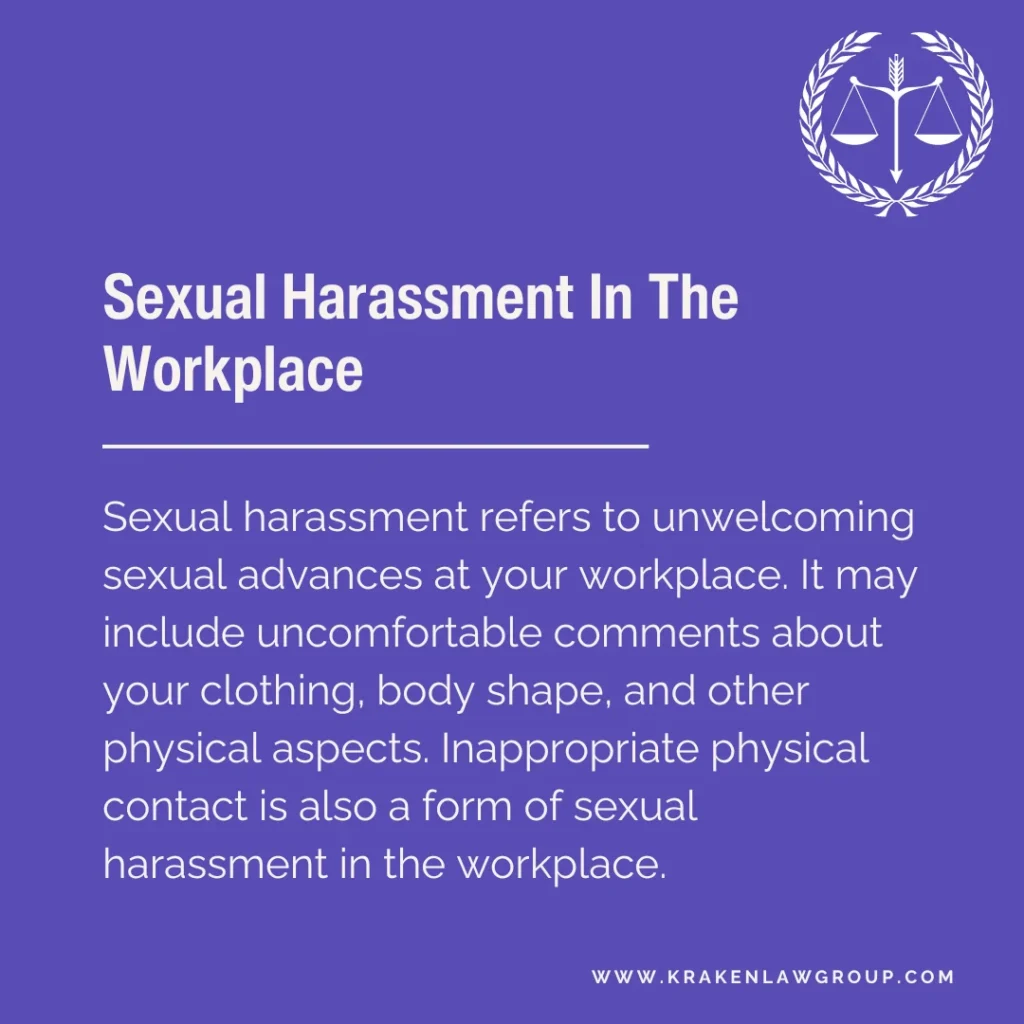 A definition post explaining what is sexual harassment in the workplace