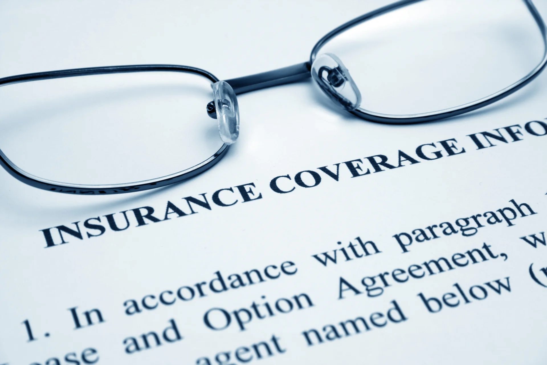 Papers of motorcycle insurance coverage