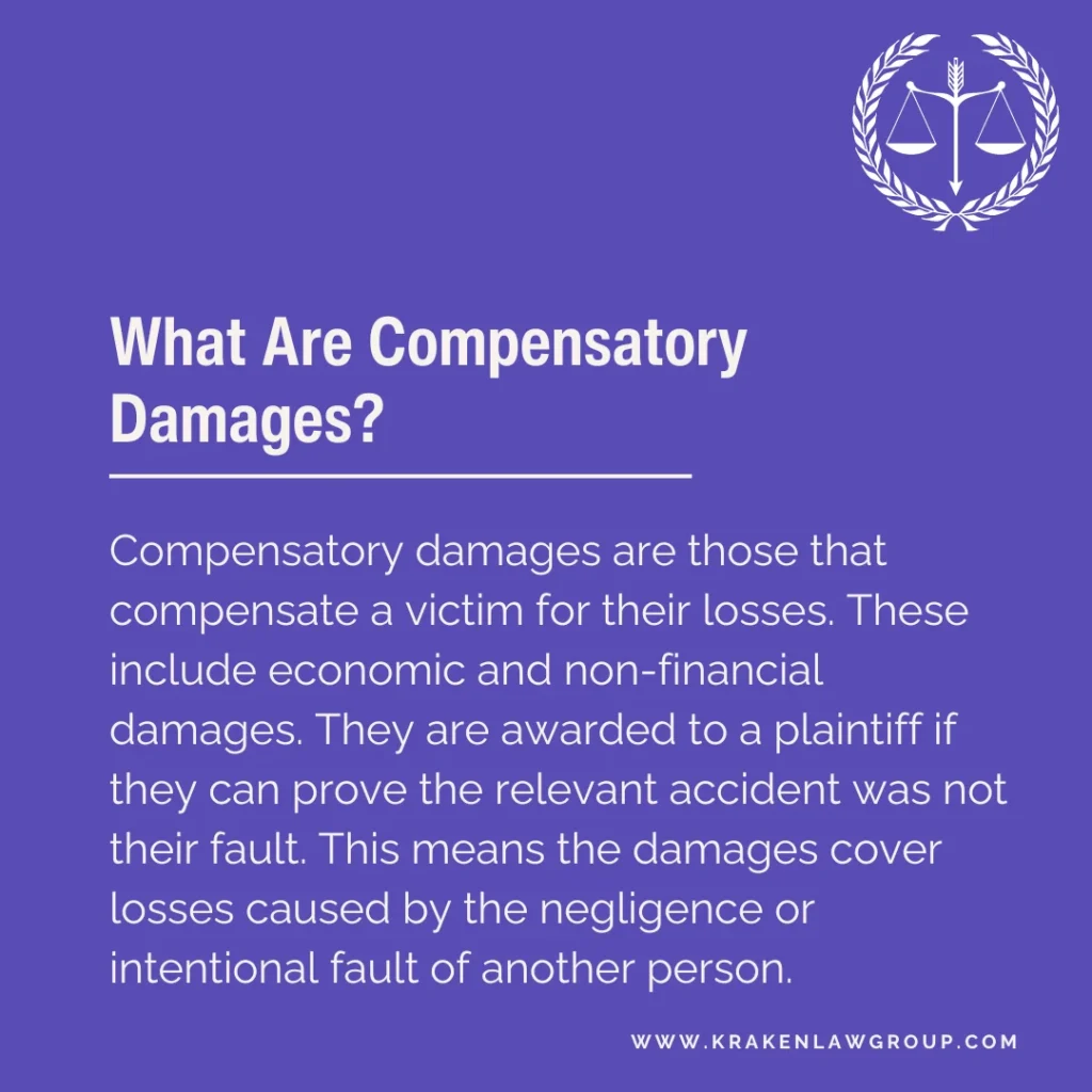 An answer post explaining what are compensatory damages